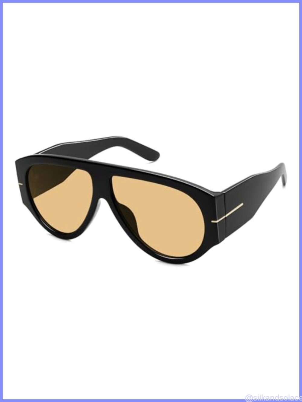 Oversized Retro Aviator Sunglasses Full Frame 99% UV Protection Unisex